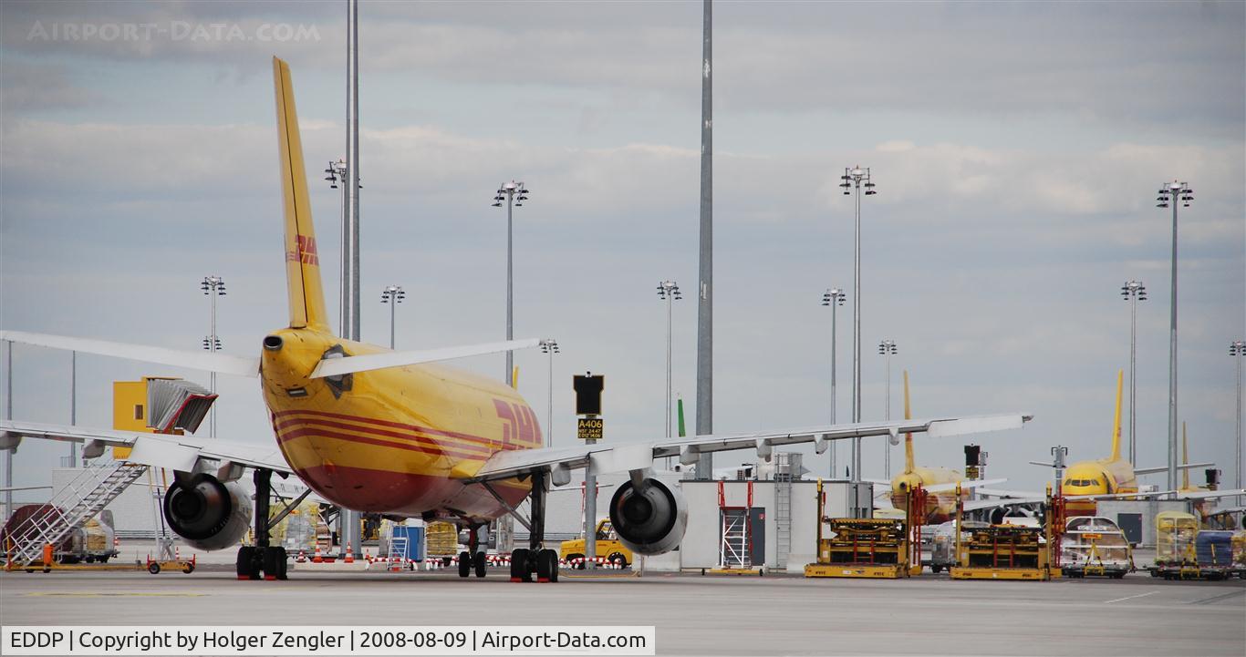 Leipzig/Halle Airport, Leipzig/Halle Germany (EDDP) - View from apron 5 to apron 4..... 