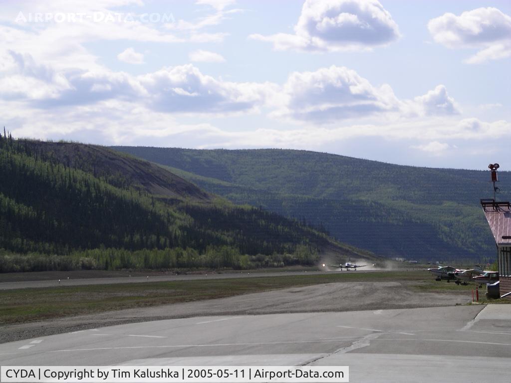 Dawson City Airport, Dawson City, Yukon Canada (CYDA) - Air North flight arriving on runway 02.