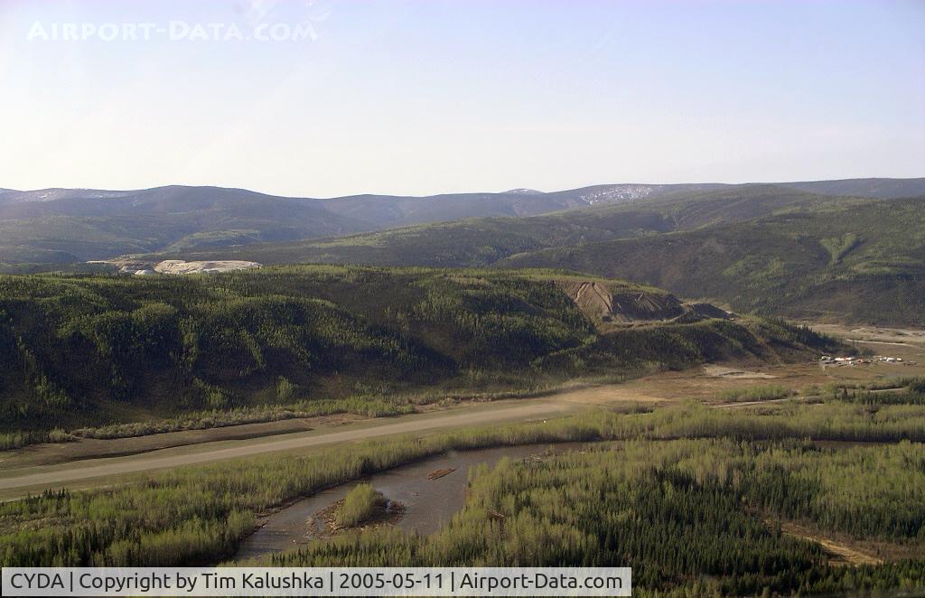 Dawson City Airport, Dawson City, Yukon Canada (CYDA) - On a left hand downwind for runway 02 at Dawson City.