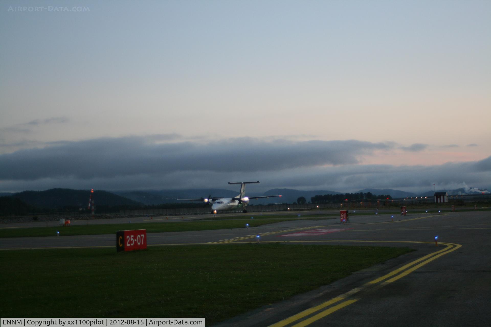 Namsos Airport, Namsos, Nord-Trøndelag Norway (ENNM) - One Runway 07-25. Sceduled flights by Wideröe.