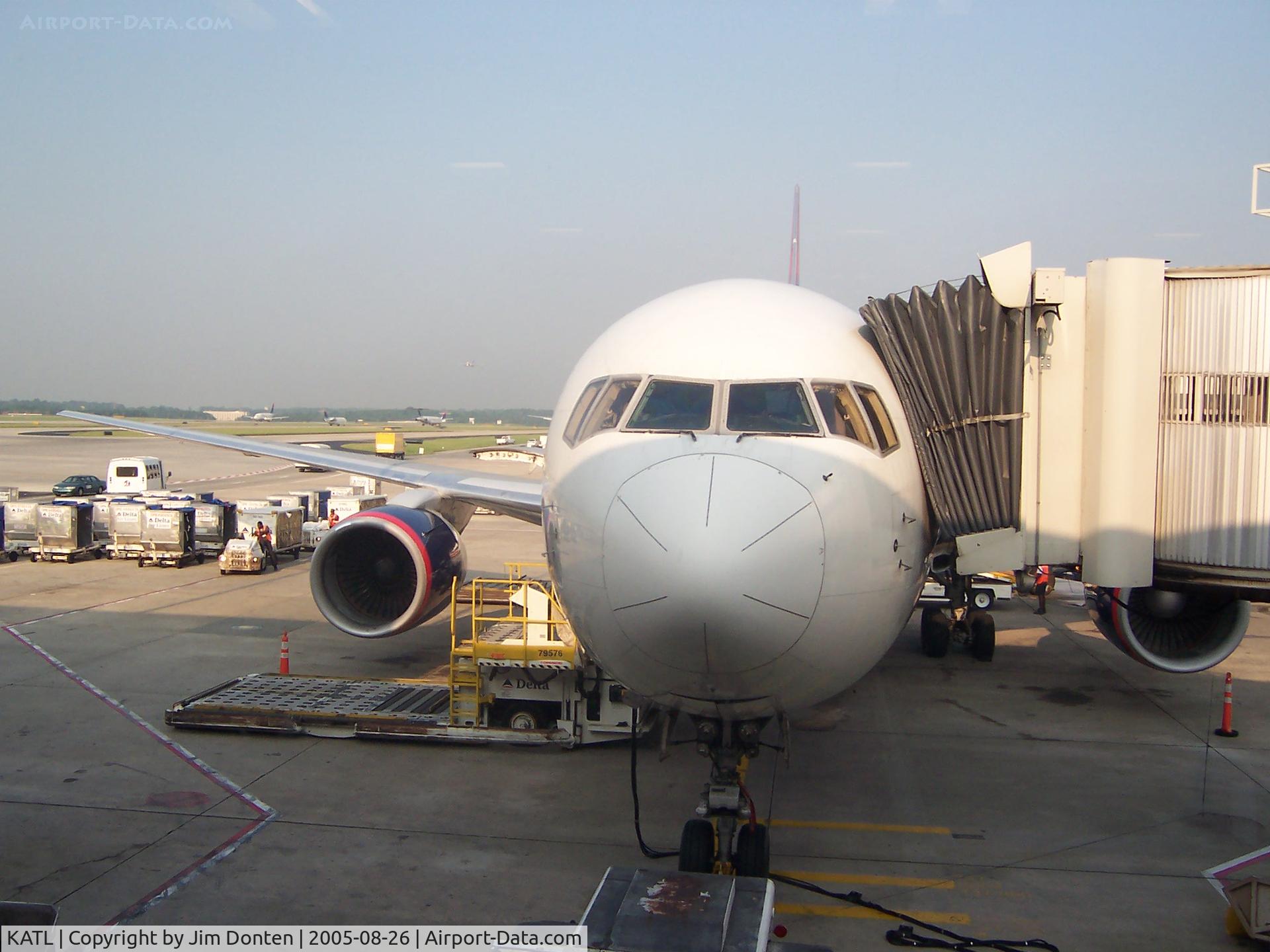 Hartsfield - Jackson Atlanta International Airport (ATL) - Delta 767 at the gate at Hartsfield-Jackson