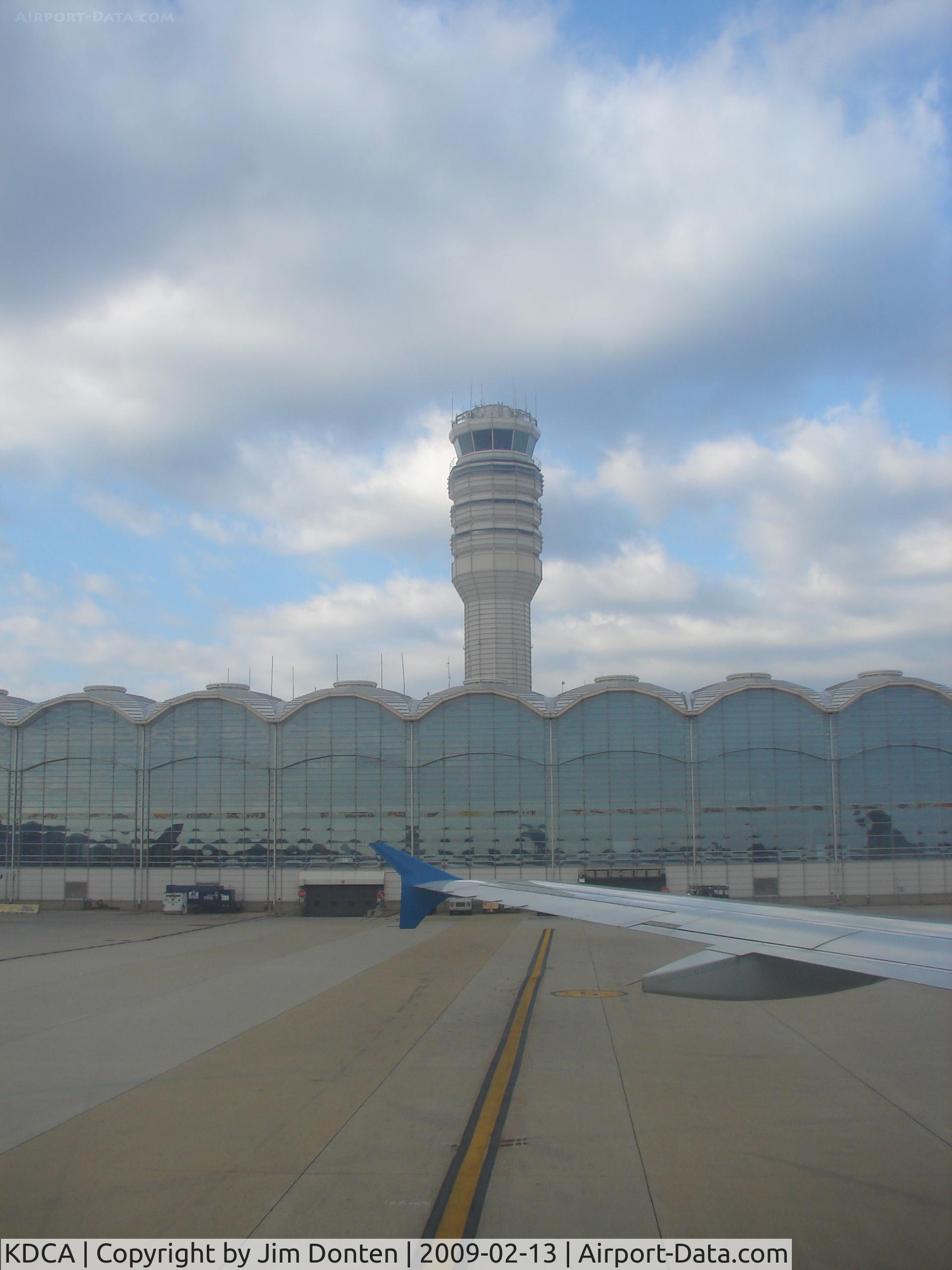 Ronald Reagan Washington National Airport (DCA) - Reagan National Terminal as viewed from an arriving flight