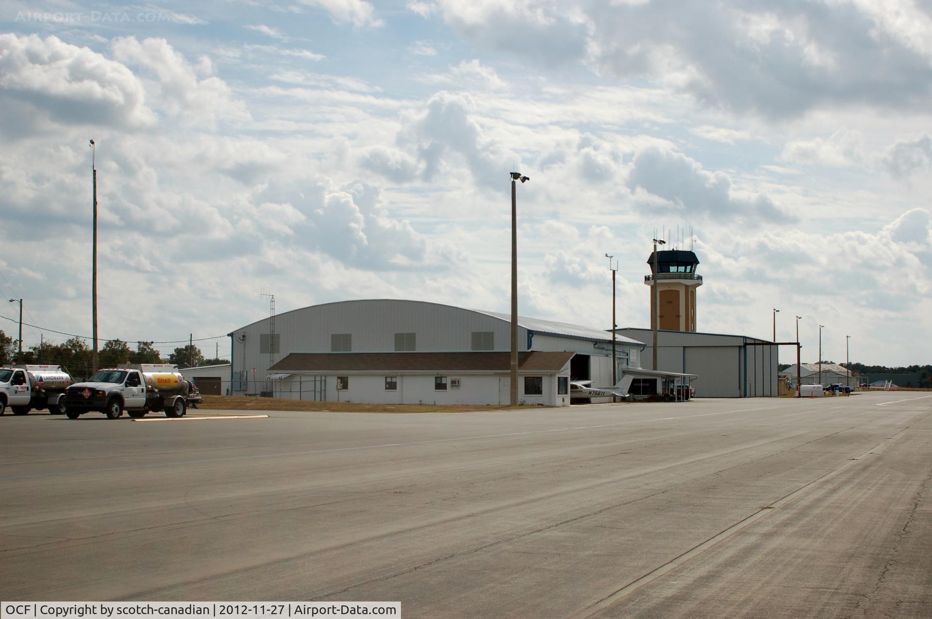 Ocala Intl-jim Taylor Field Airport (OCF) - Tower and Hangars at Ocala International Airport, Ocala, FL