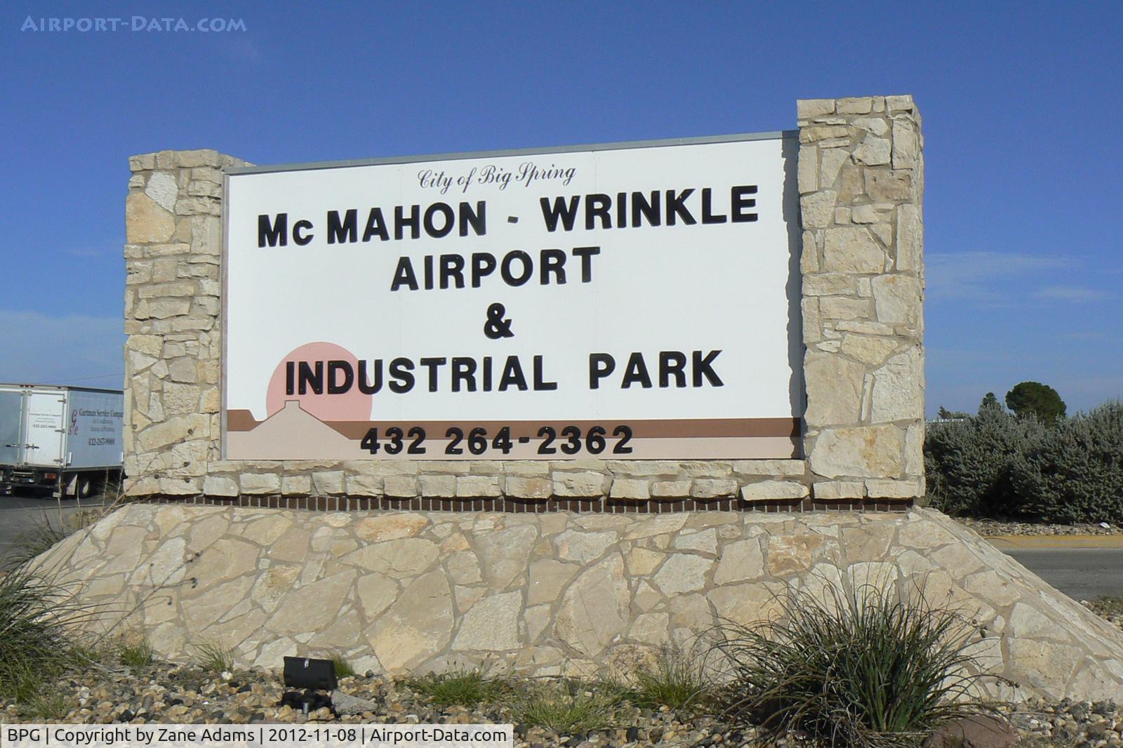 Big Spring Mc Mahon-wrinkle Airport (BPG) - Big Spring, Tx - The former Webb Air Force Base