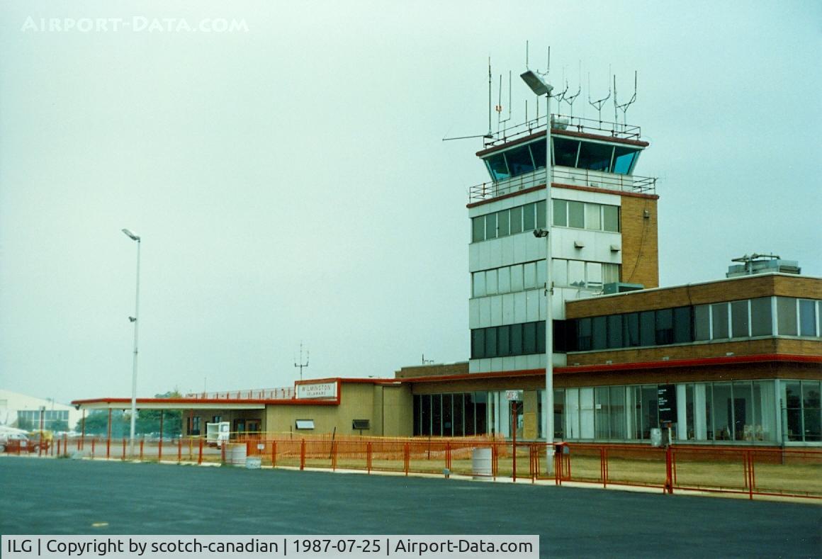 New Castle Airport (ILG) - Terminal Building and Tower at New Castle Airport, New Castle, DE