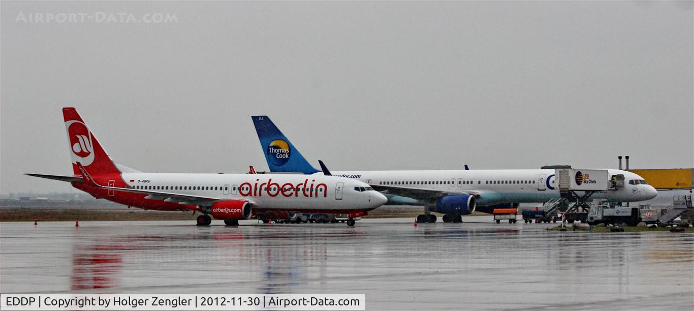 Leipzig/Halle Airport, Leipzig/Halle Germany (EDDP) - Lousy november day at apron 1...
