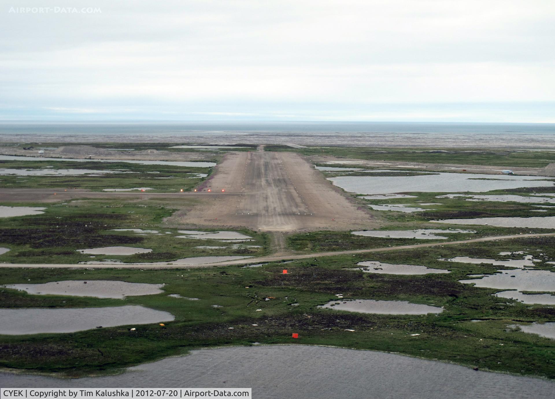 Arviat Airport, Arviat, Nunavut Canada (CYEK) - Runway 15 True