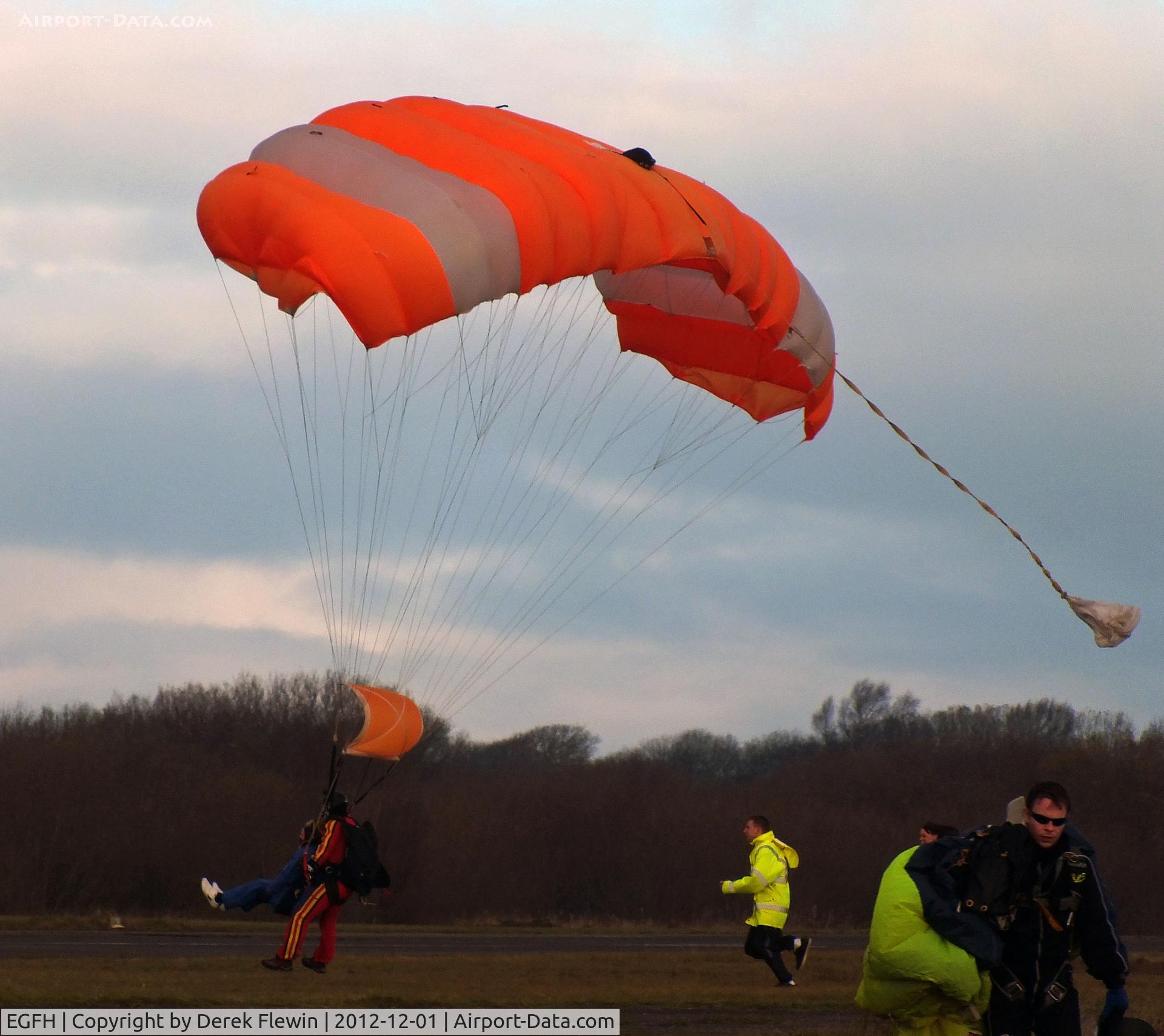 Swansea Airport, Swansea, Wales United Kingdom (EGFH) - Just after flaring.