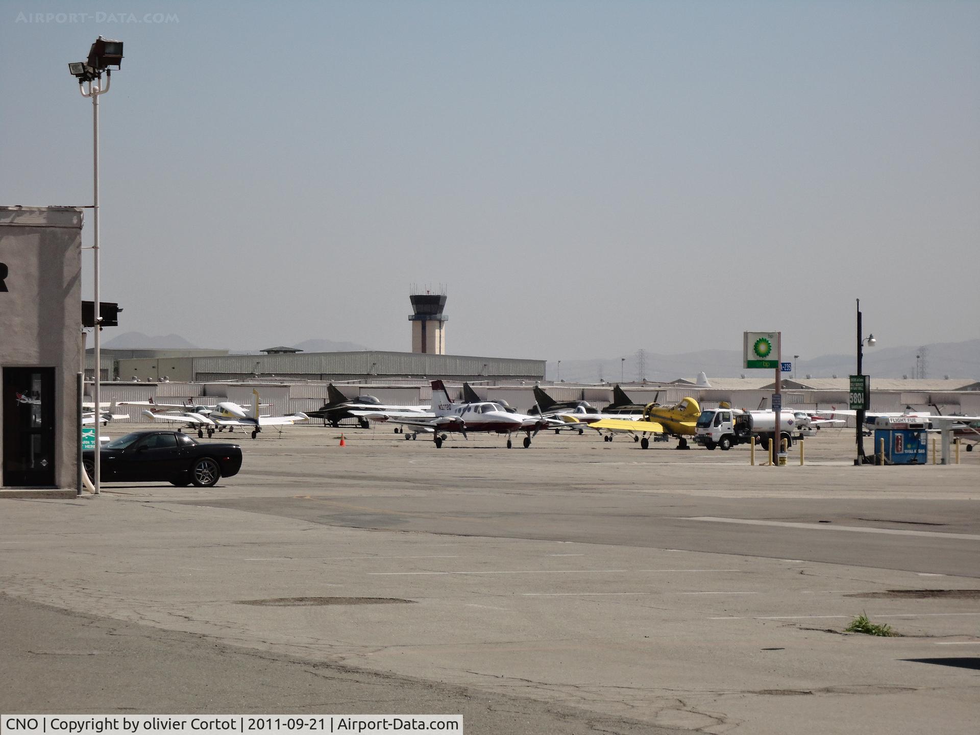 Chino Airport (CNO) - the tarmac