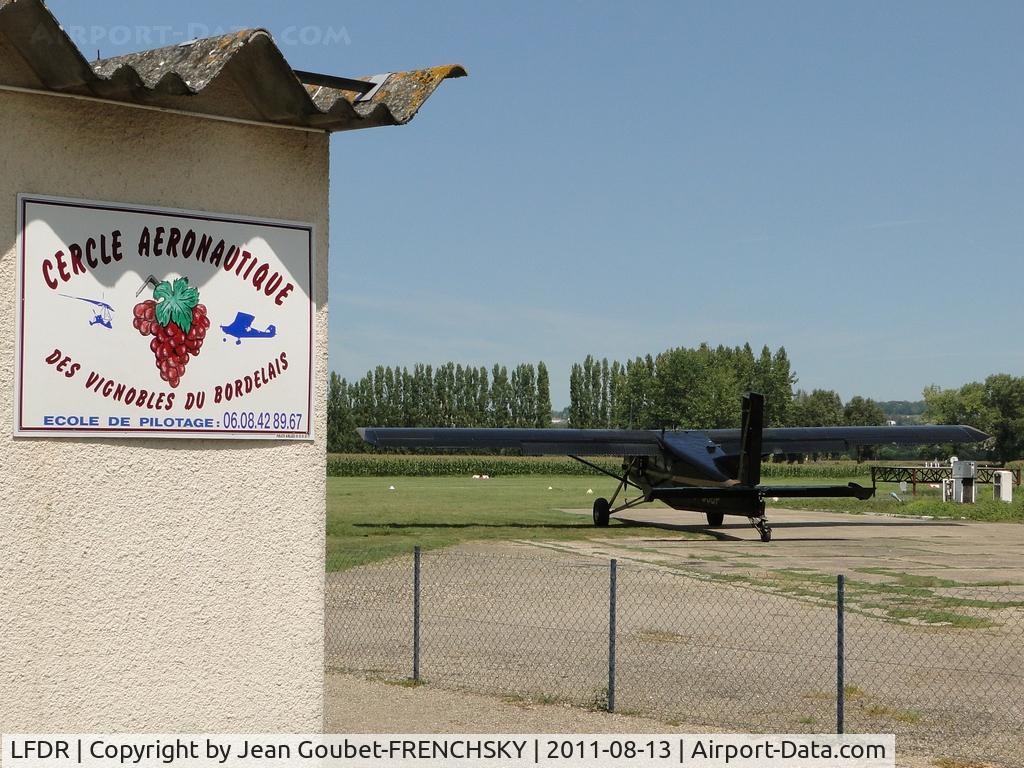 La Réole Floudes Airport, La Réole France (LFDR) - Cercle aéronautique des vignobles du bordelais