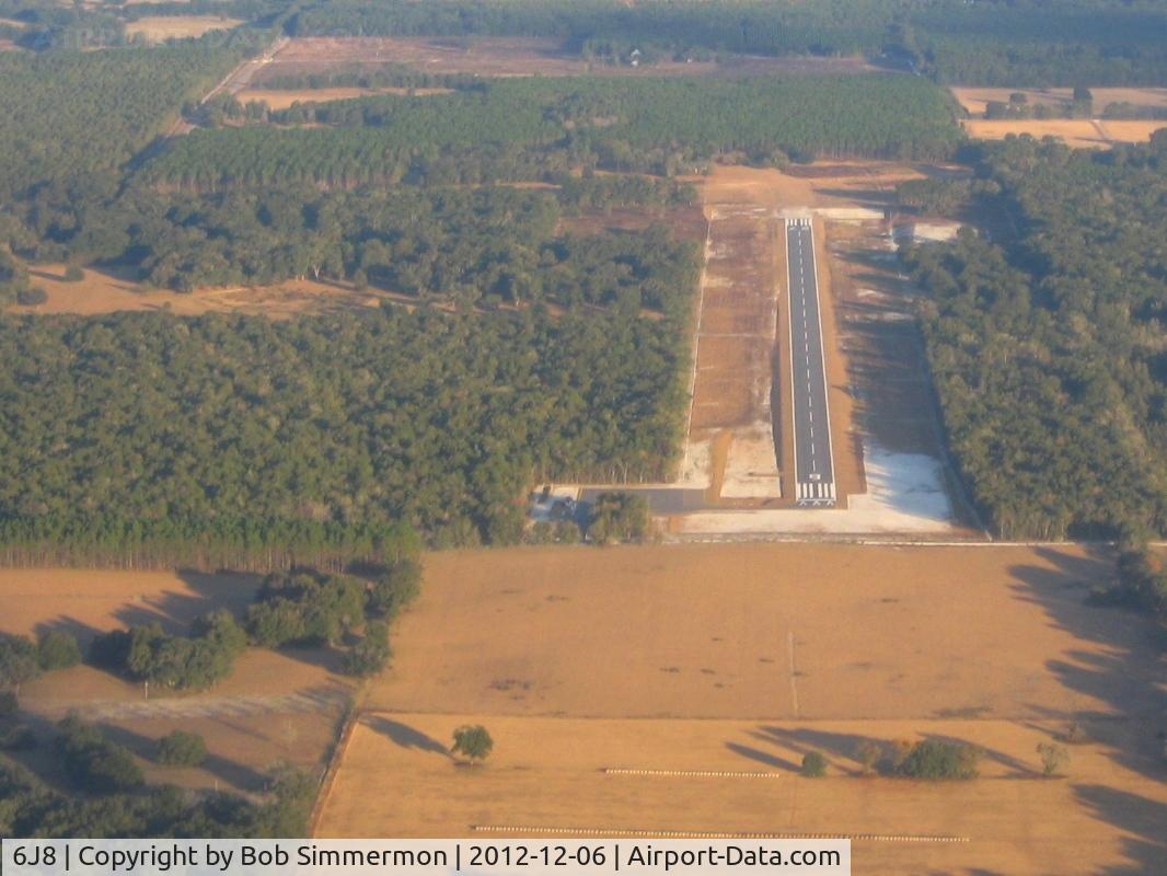 Oak Tree Landing Airport (6J8) - Looking down RWY 9