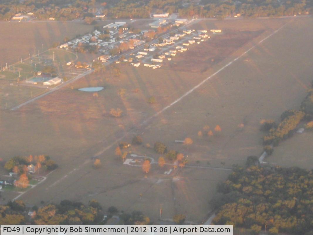 Montgomery's Flying M Ranch Airport (FD49) - Looking NE at dusk