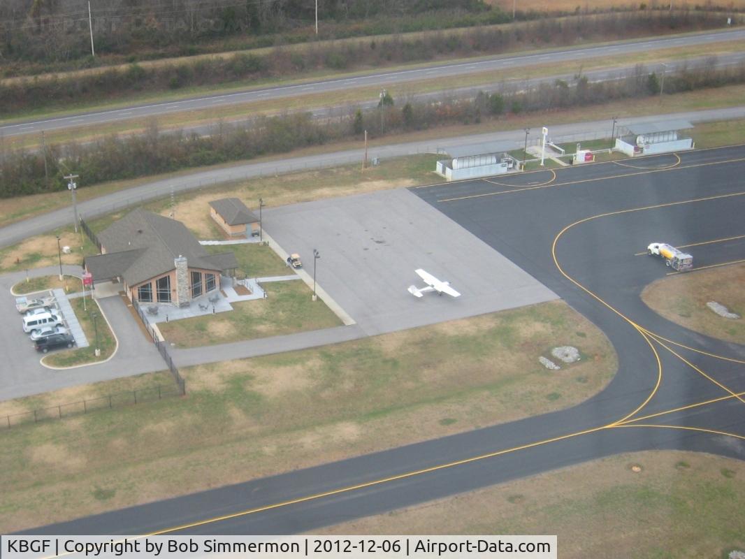 Winchester Municipal Airport (BGF) - FBO facility and fuel ramp at Winchester, TN