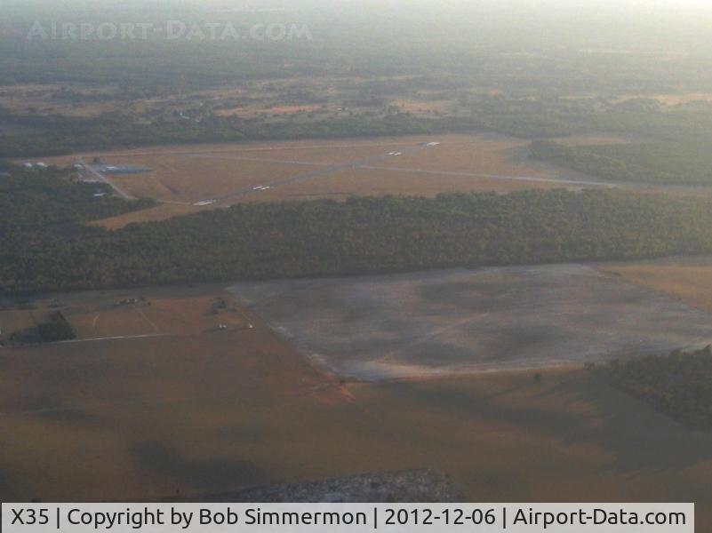 Marion County Airport (X35) - Looking SW at dusk