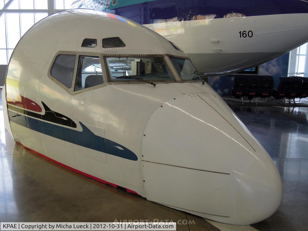 Snohomish County (paine Fld) Airport (PAE) - B 727 nose at the Future of Flight exhibition
