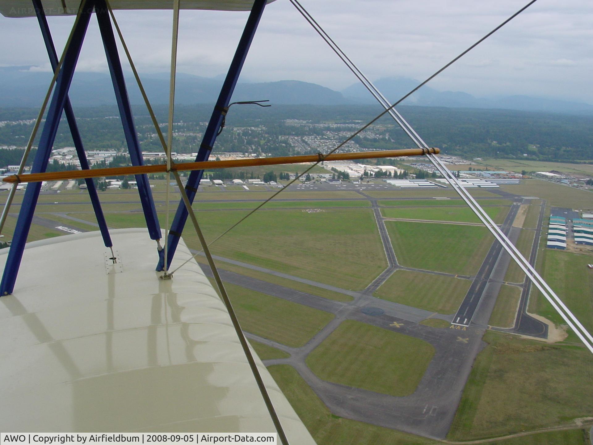 Arlington Municipal Airport (AWO) - Taken from Travelair N9024 