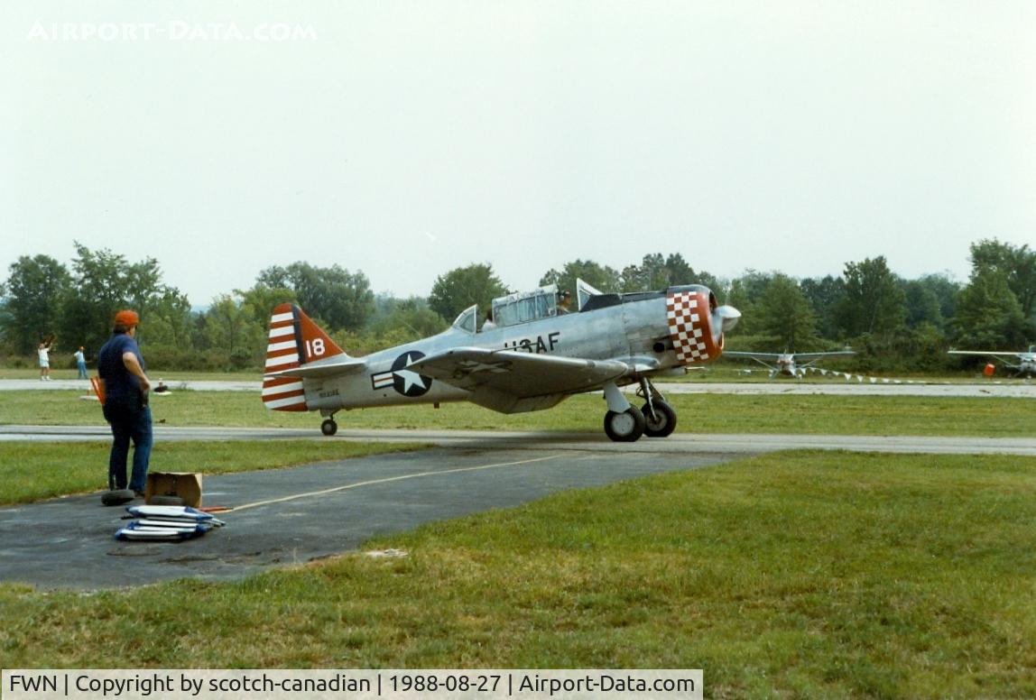 Sussex Airport (FWN) - North American AT-6 Texan at the 1988 Sussex New Jersey Air Show, Sussex, NJ