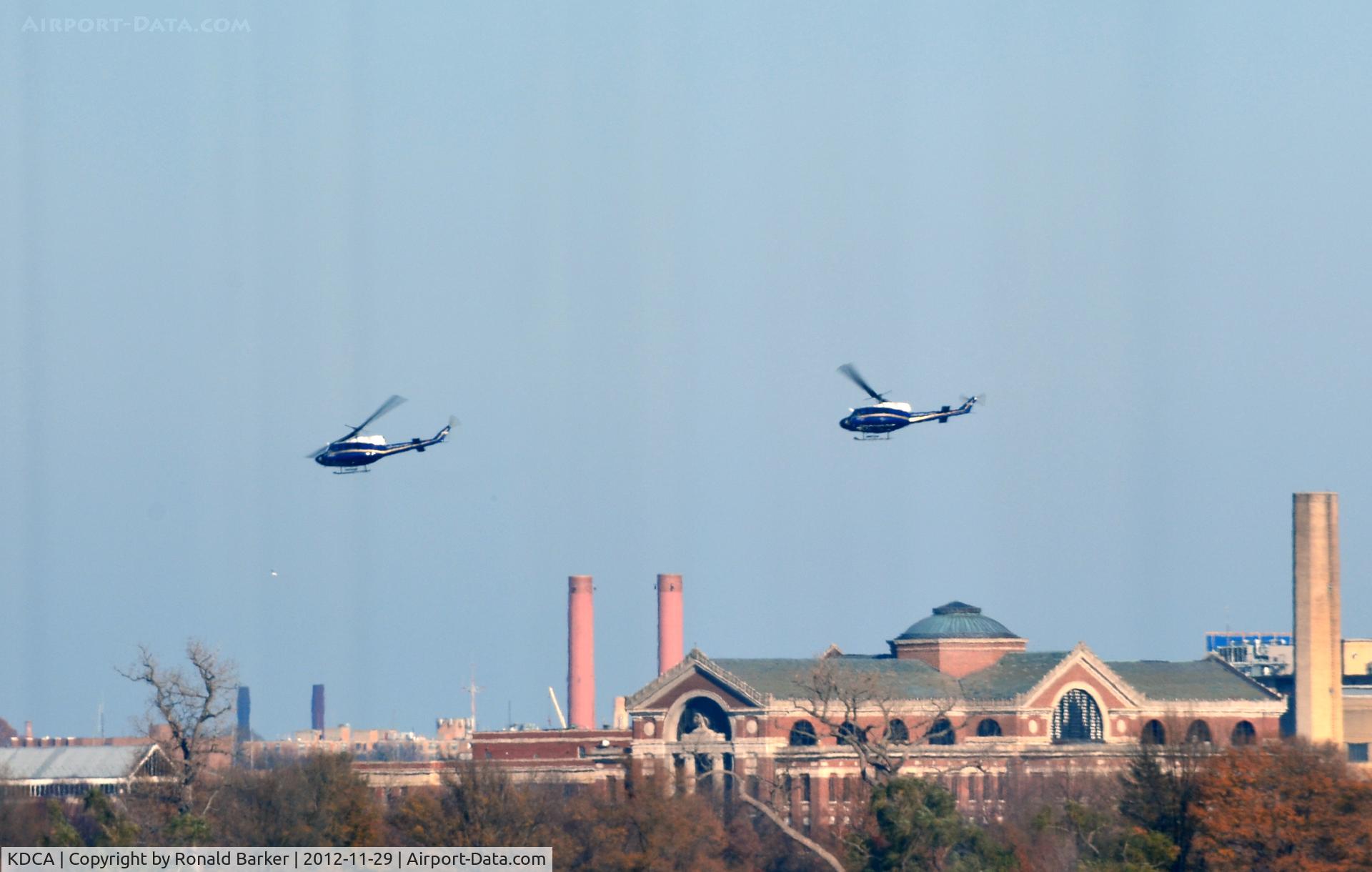 Ronald Reagan Washington National Airport (DCA) - Two UH-1s near DCA
