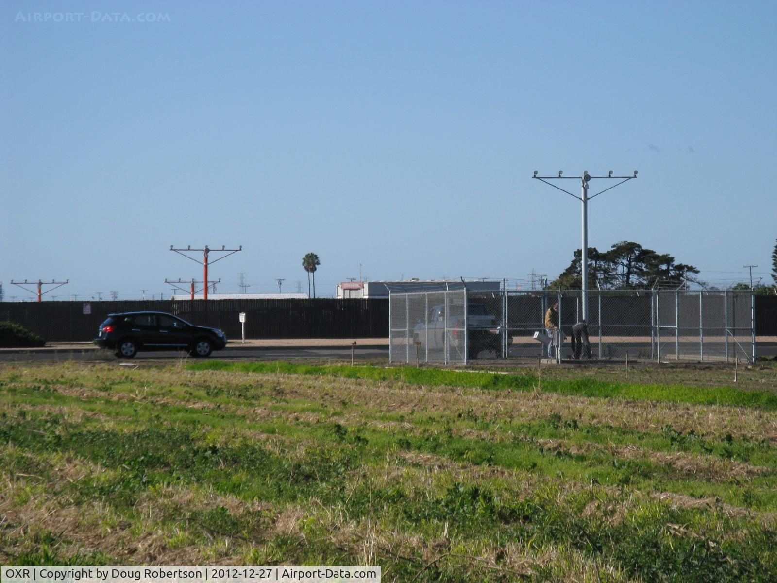 Oxnard Airport (OXR) - Recent installation of Rwy 25 alignment approach lights-off and on-airport