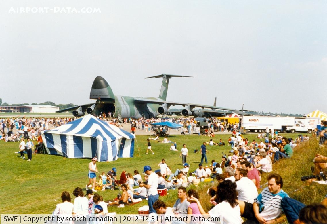 Stewart International Airport (SWF) - Lockheed C5-A Galaxy on the Static Display Line at the 1989 Stewart International Airport Air Show, Newburgh, NY