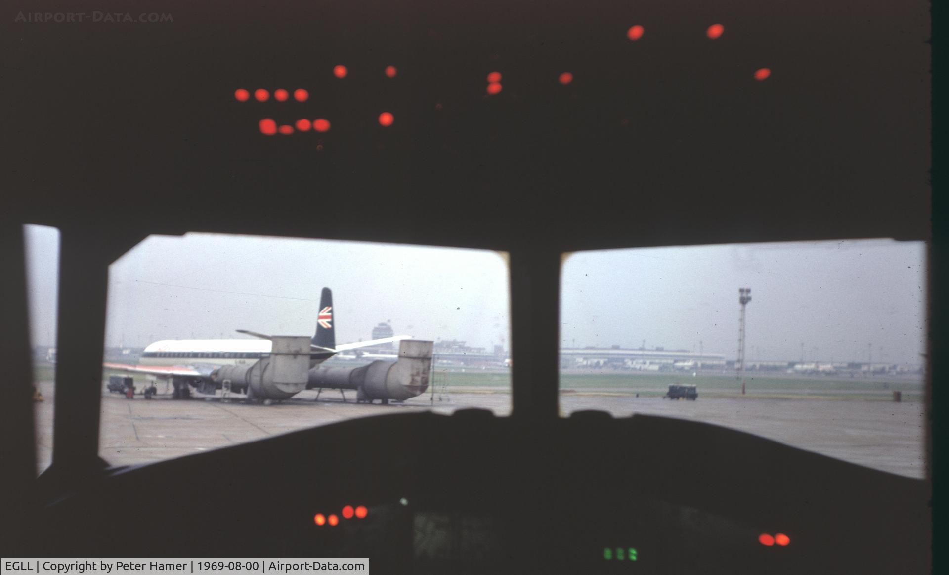 London Heathrow Airport, London, England United Kingdom (EGLL) - From 1-11 G-AVMP, August 1969