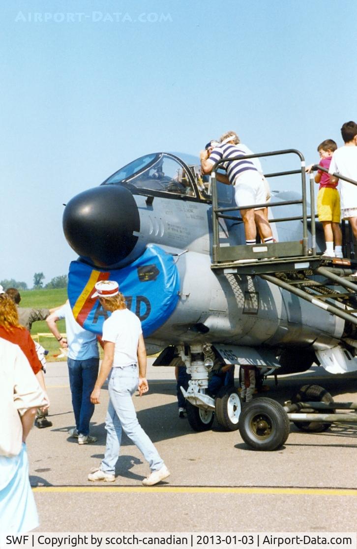 Stewart International Airport (SWF) - Ling-Temco-Vought A-7D Corsair II at the 1989 Stewart International Airport Air Show, Newburgh, NY