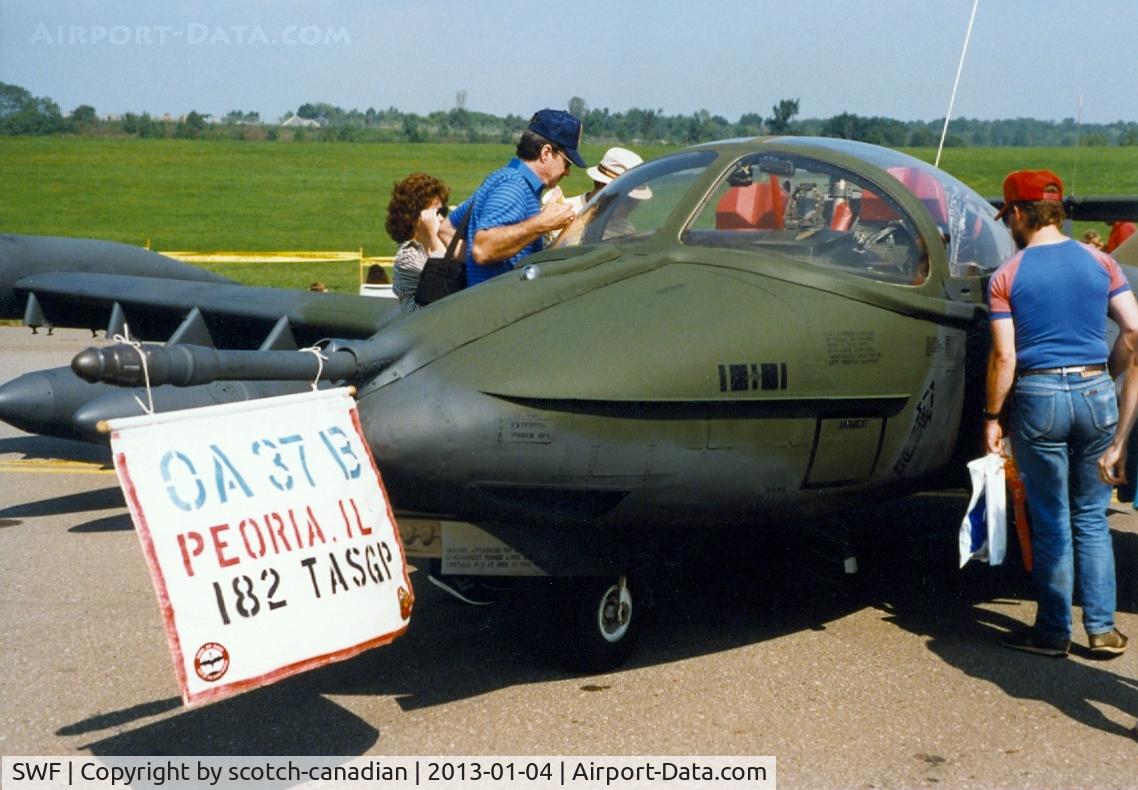 Stewart International Airport (SWF) - Cessna OA-37B Dragonfly of the 182d TASG,  Illinois Air National Guard at the 1989 Stewart International Airport Air Show, Newburgh, NY 