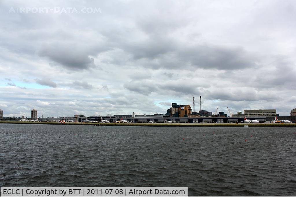 London City Airport, London, England United Kingdom (EGLC) - View from London regatta centre