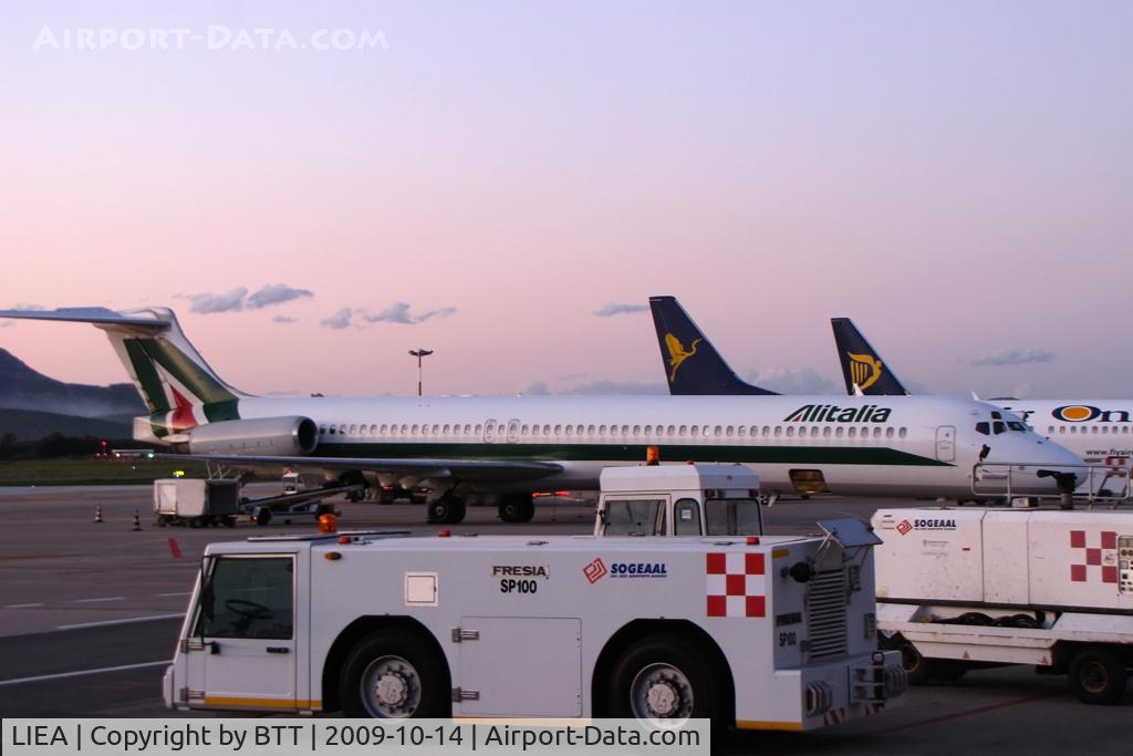 Fertilia Airport (Alghero Airport), Alghero, Sassari Italy (LIEA) - Alitalia, Ryanair and Air One