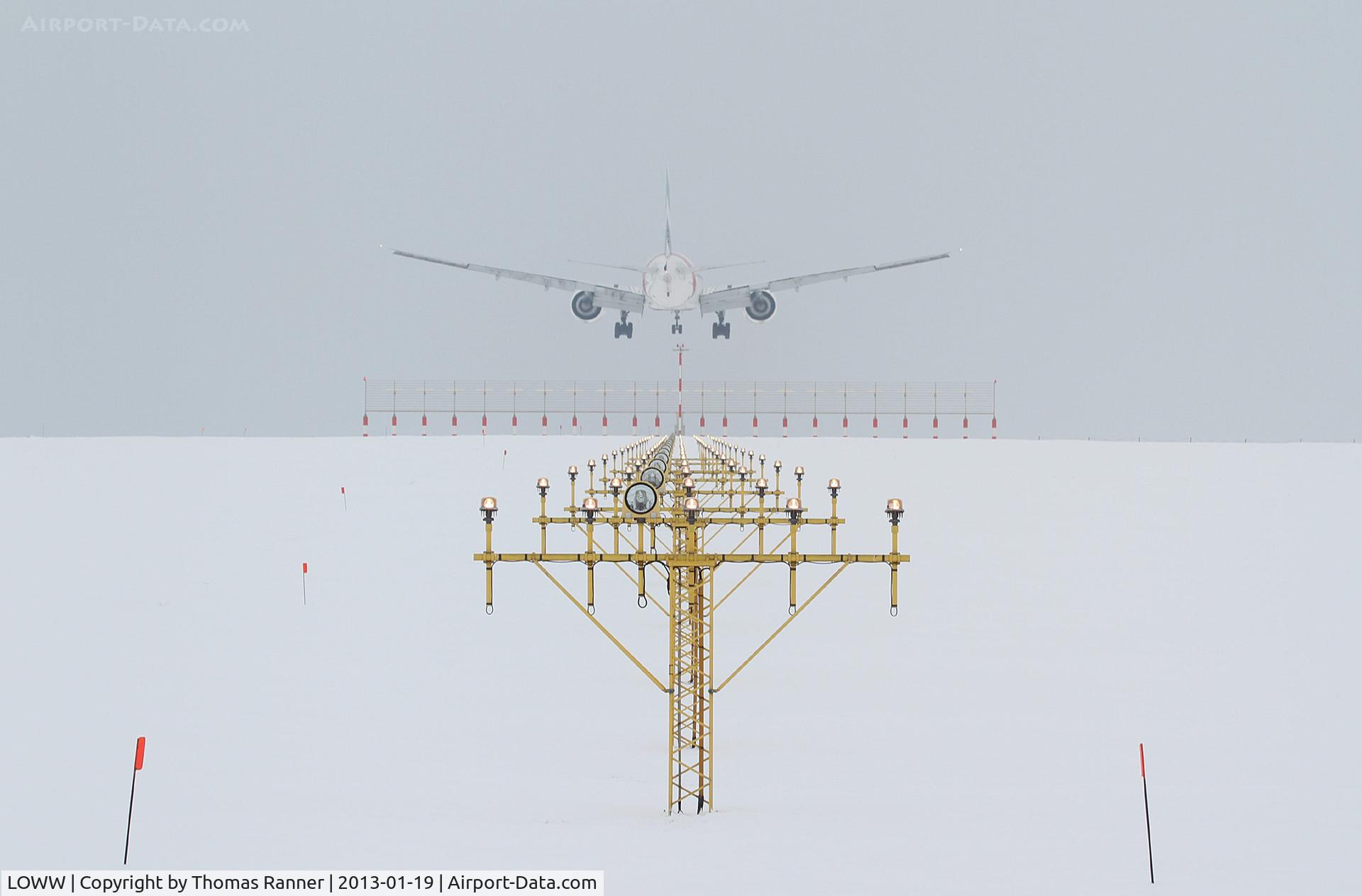 Vienna International Airport, Vienna Austria (LOWW) - Emirates Boeing 777 on final approach