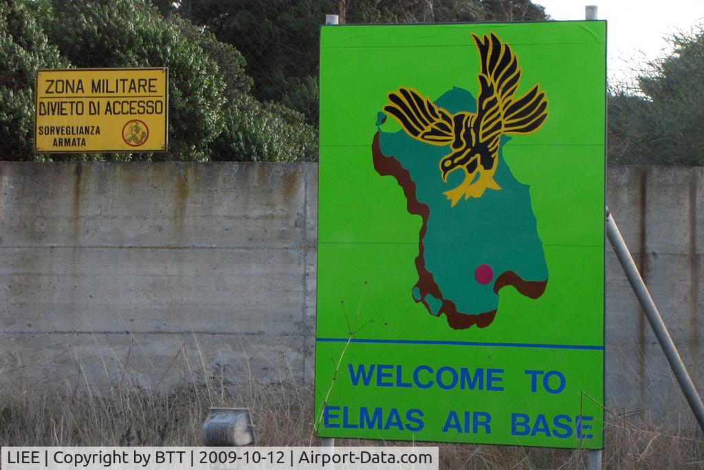 Cagliari Airport, Elmas Airport Italy (LIEE) - Sea side is the naval air station