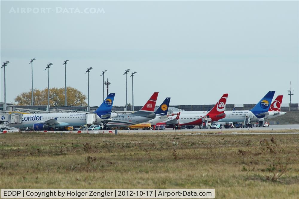Leipzig/Halle Airport, Leipzig/Halle Germany (EDDP) - Precious colors on apron 1. Enjoy this beautiful view and keep it in your mind for long winter months...
