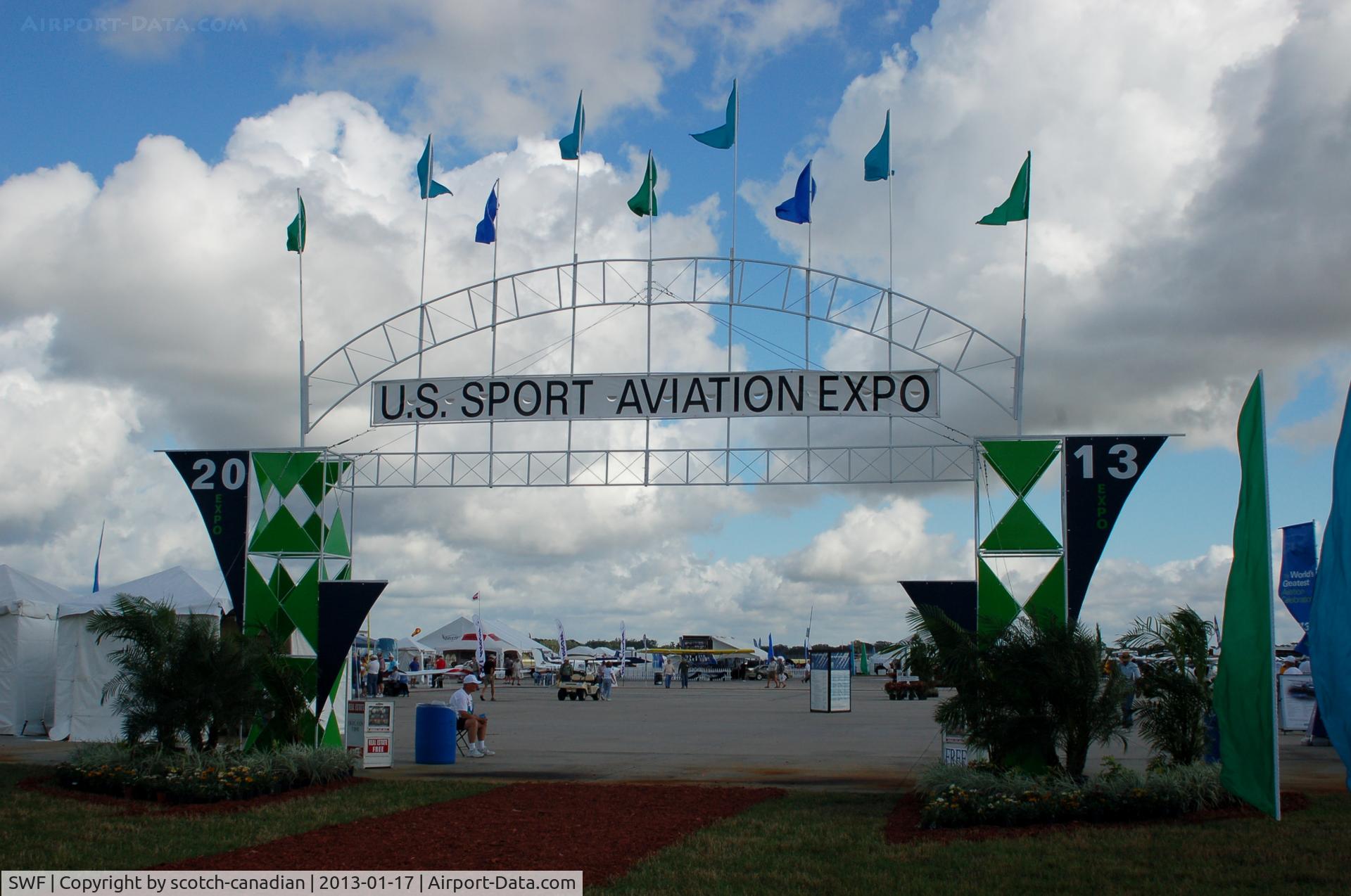 Stewart International Airport (SWF) - Entrance to the US Sport Aviation Expo, Sebring Regional Airport, Sebring, FL