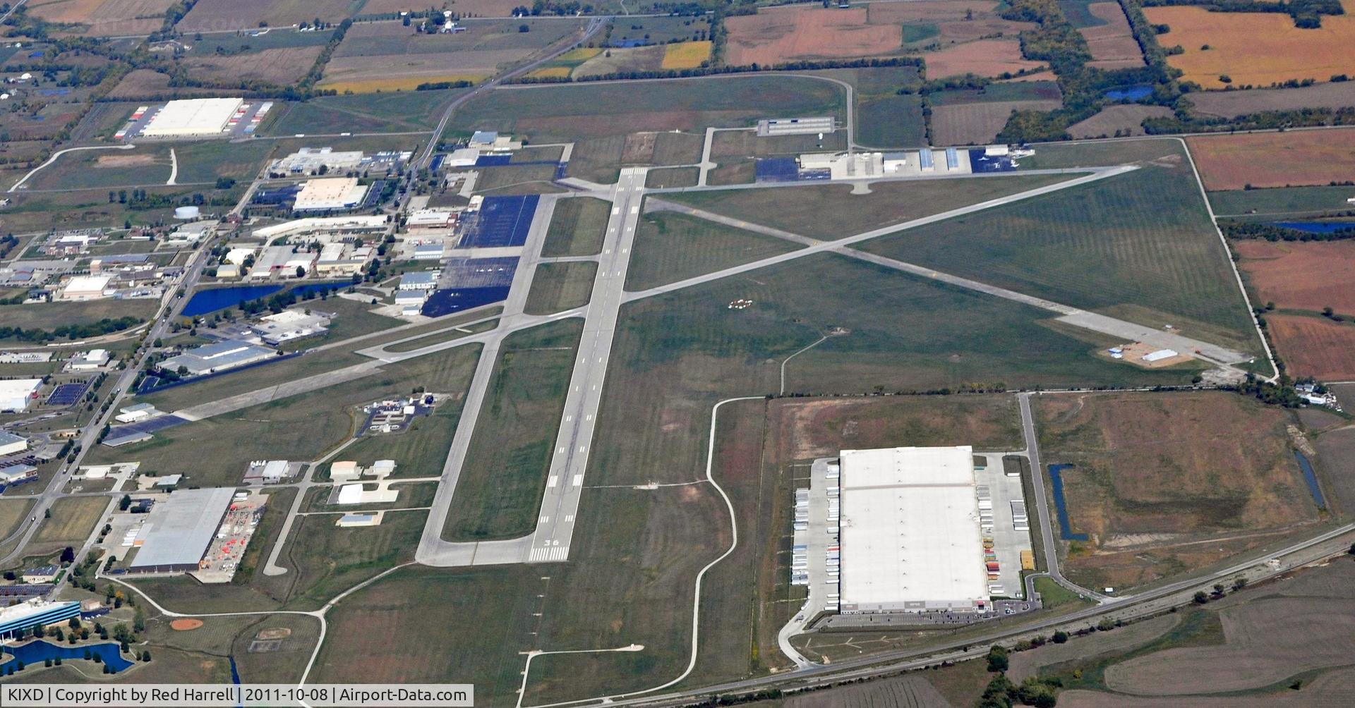 New Century Aircenter Airport (IXD) - Viewing North