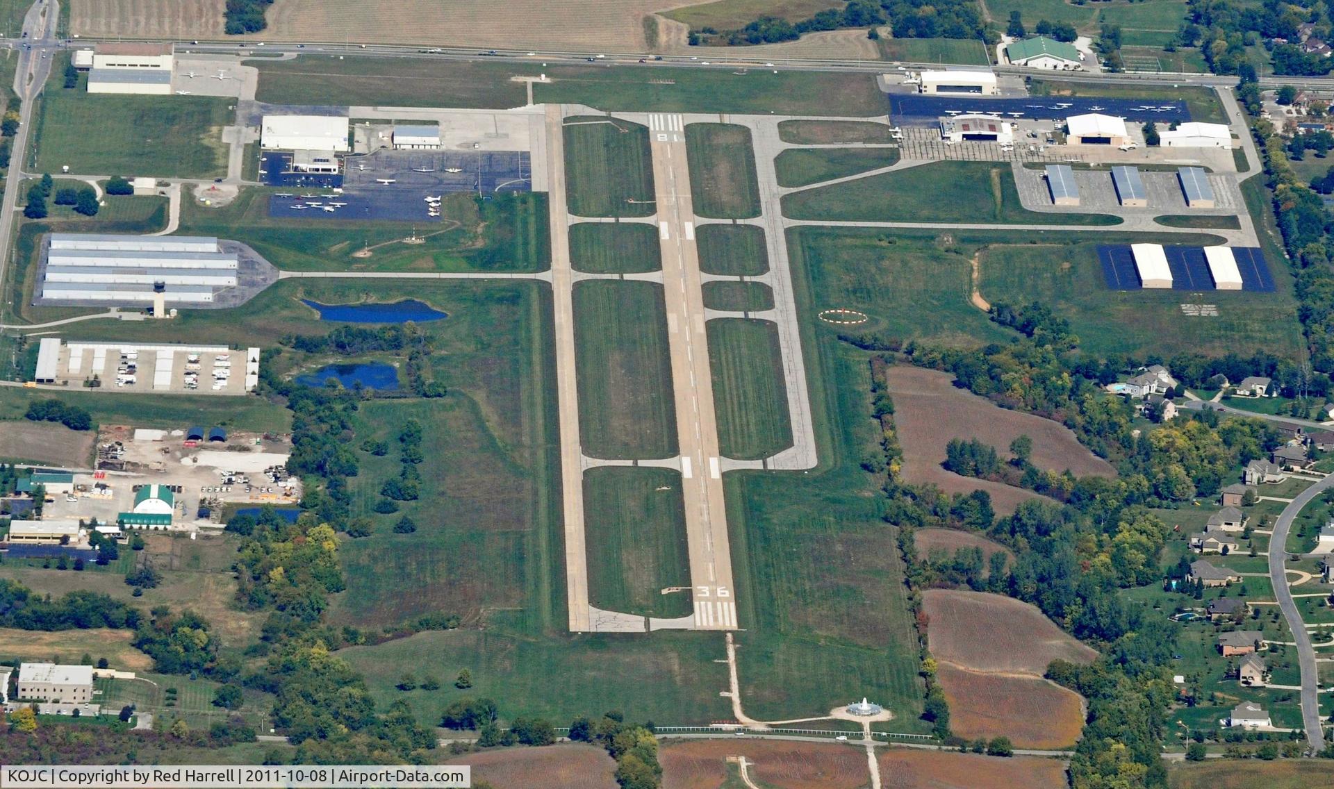 Johnson County Executive Airport (OJC) - Viewing North