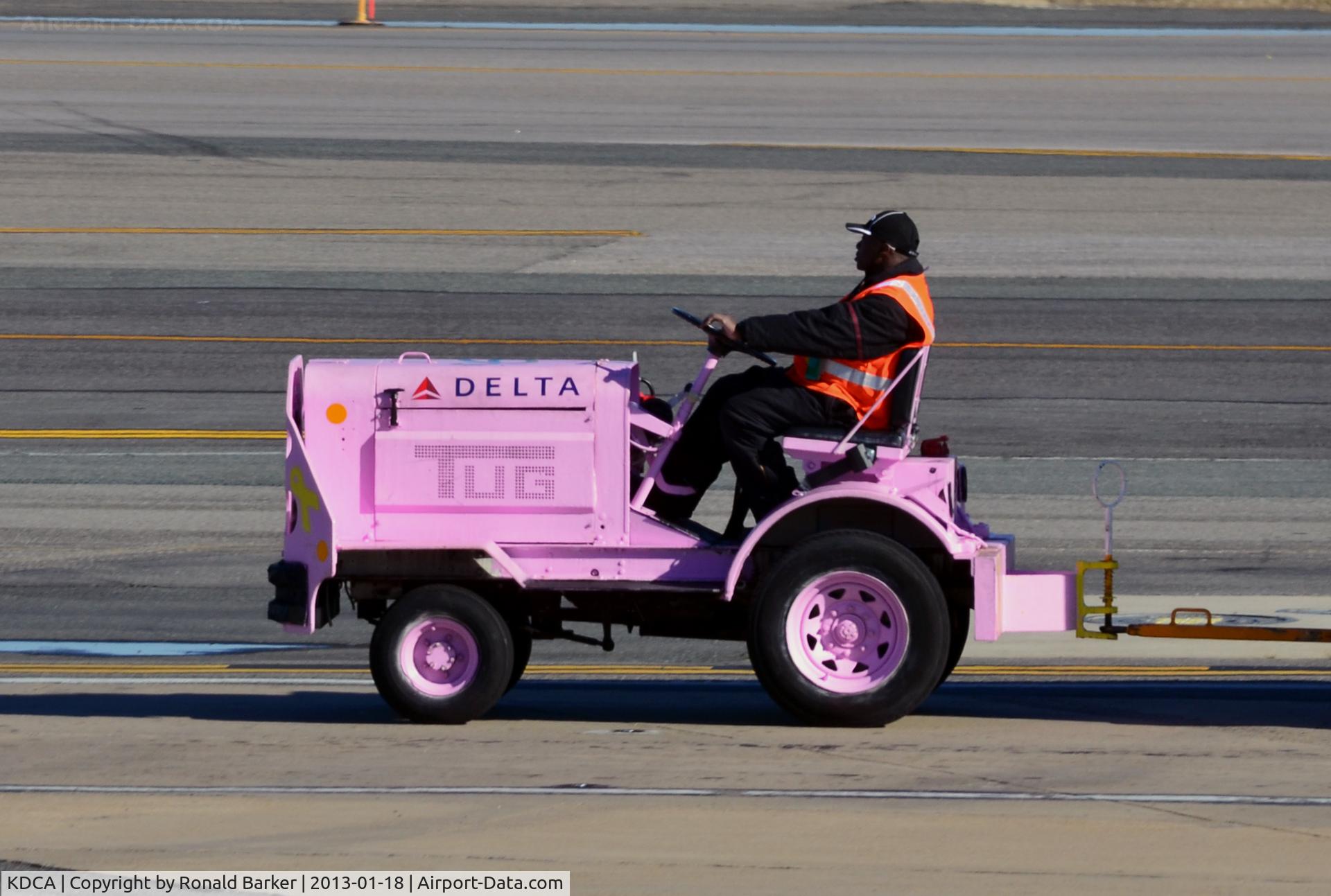 Ronald Reagan Washington National Airport (DCA) - Pink Delta Tug  