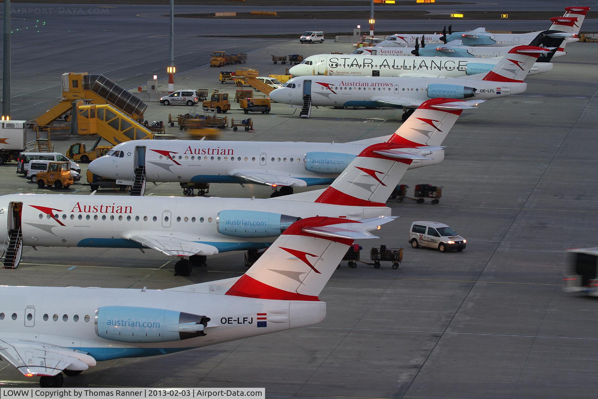 Vienna International Airport, Vienna Austria (LOWW) - busy Hotel Block