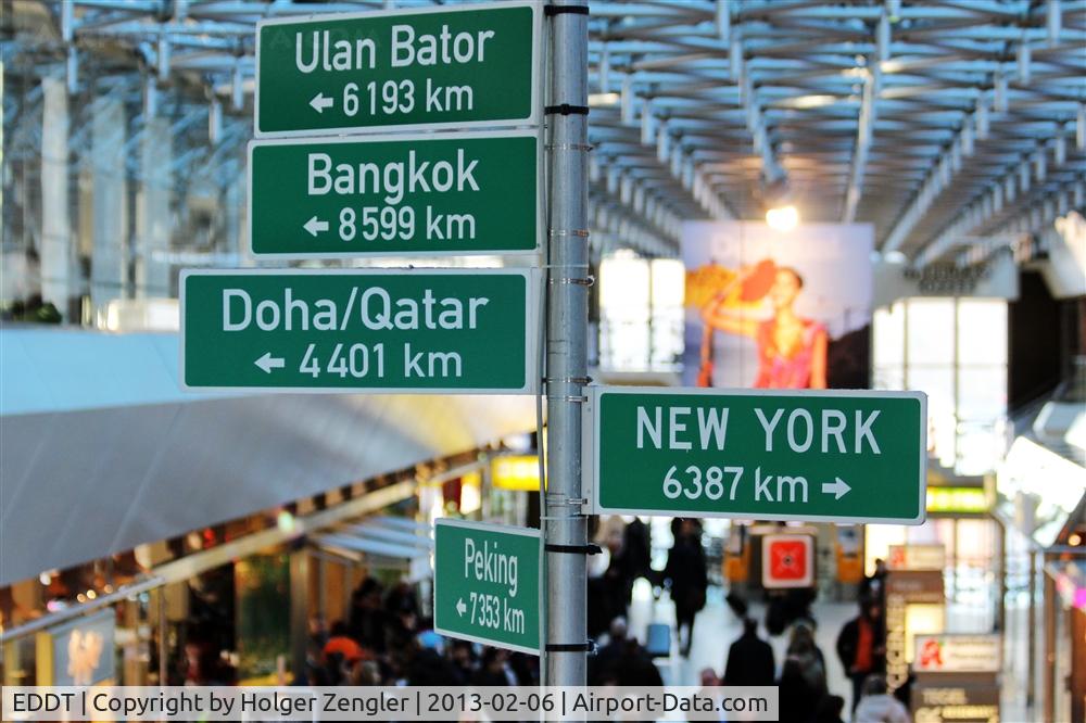 Tegel International Airport (closing in 2011), Berlin Germany (EDDT) - Distance readings in Terminal A.....