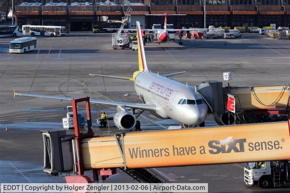 Tegel International Airport (closing in 2011), Berlin Germany (EDDT) - Business as usual around stand 12 at Terminal A....