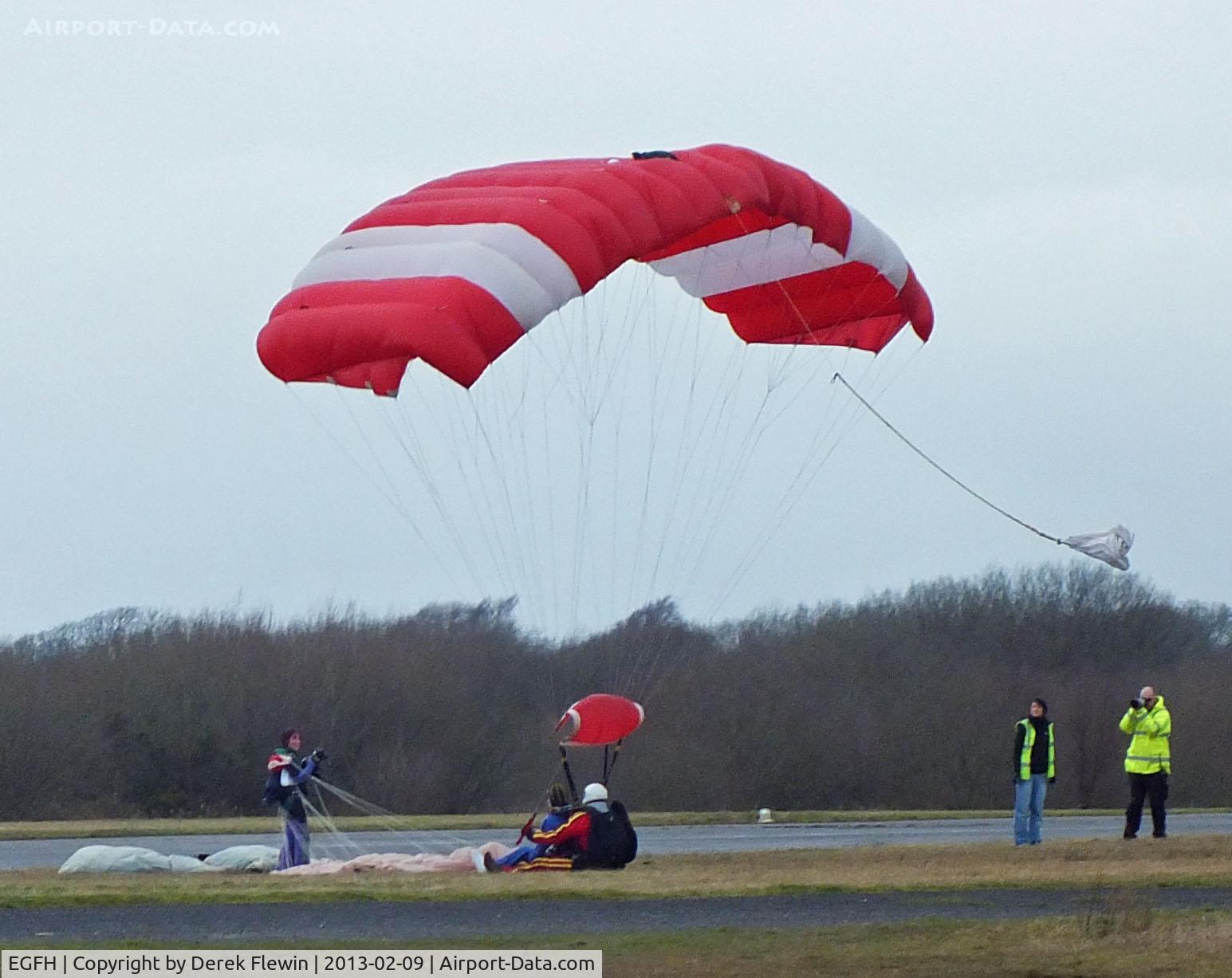 Swansea Airport, Swansea, Wales United Kingdom (EGFH) - VERY wet landing.