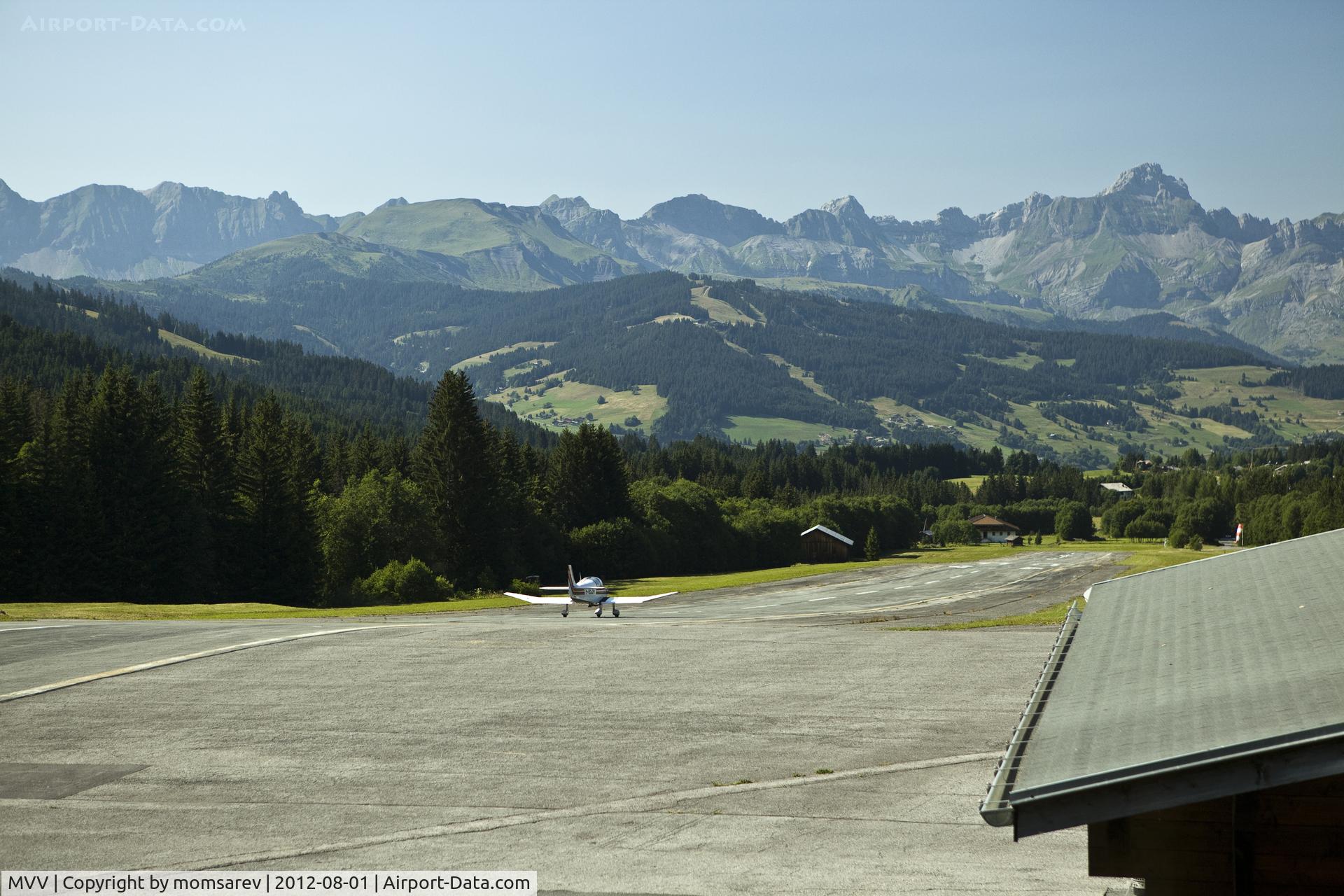 Megève Airport, Megève France (MVV) - ROBIN DR-300-180R during take-off at Megeve (French Alps)