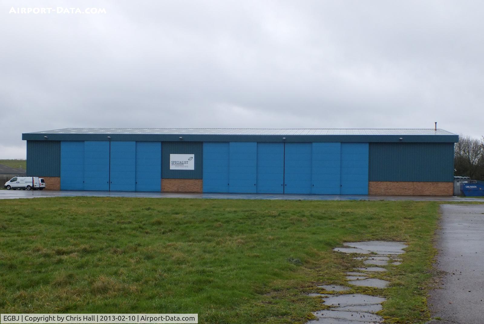 Gloucestershire Airport, Staverton, England United Kingdom (EGBJ) - Specialist Aviation Services hangar at Gloucestershire Airport