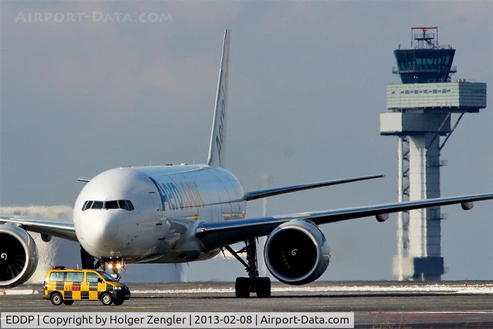 Leipzig/Halle Airport, Leipzig/Halle Germany (EDDP) - Arrival from Hong Kong on apron 4.....