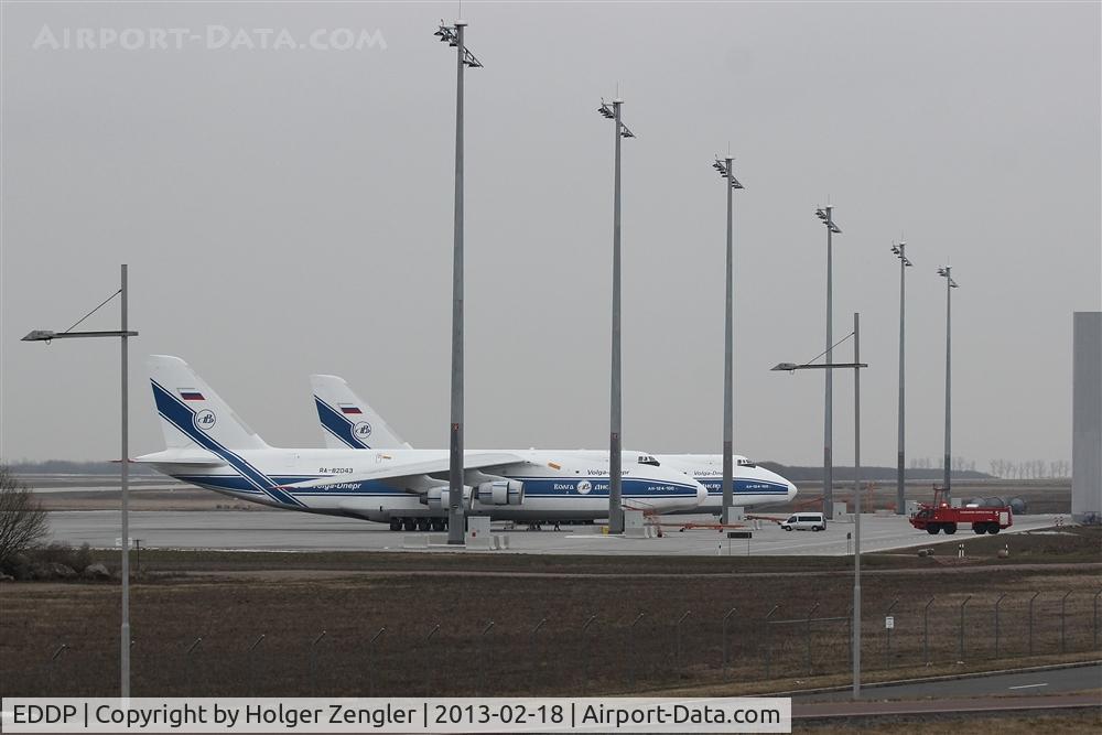Leipzig/Halle Airport, Leipzig/Halle Germany (EDDP) - View from passenger´s terminal to new AN 124 hangar and apron 3.......