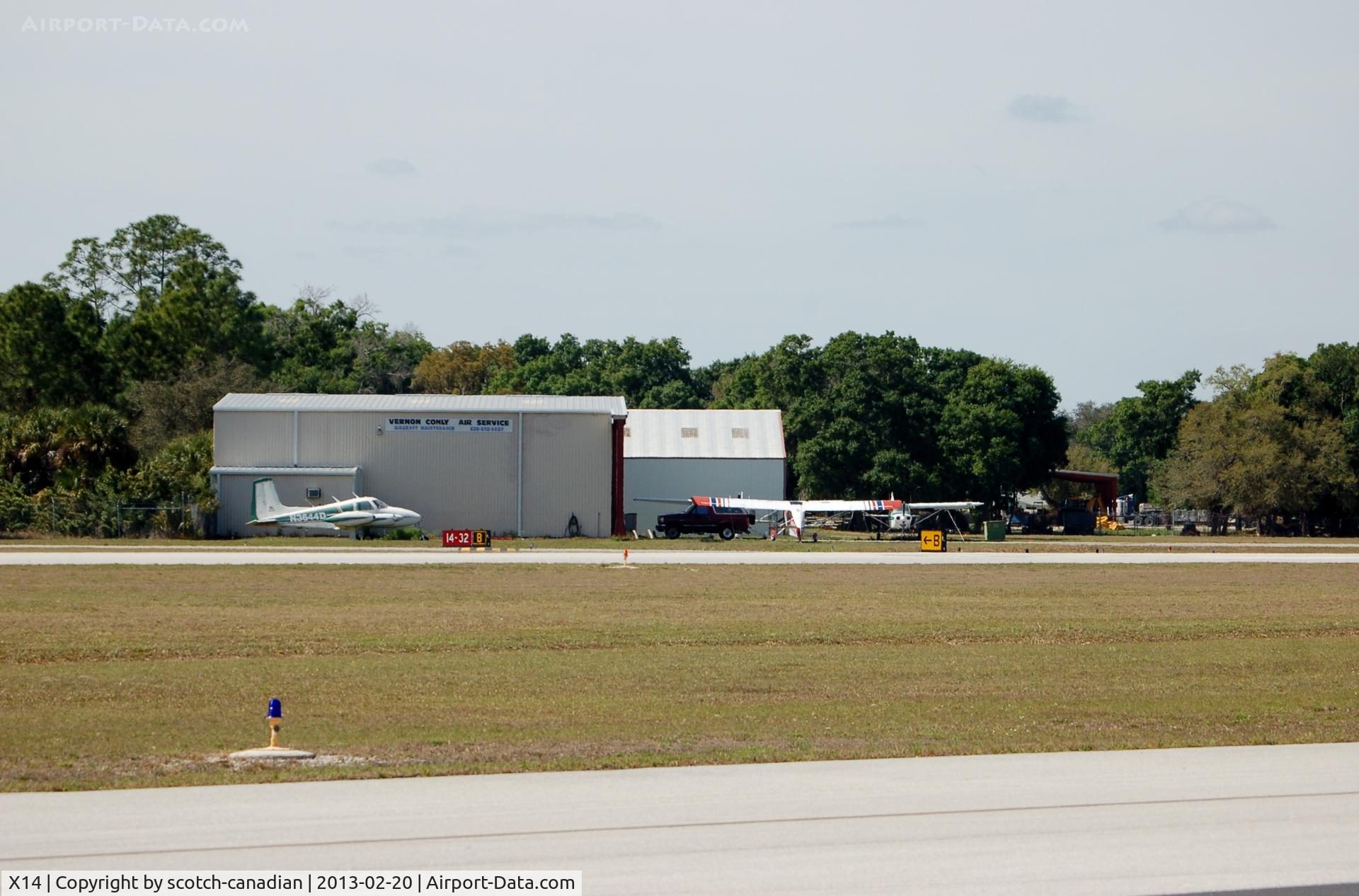 La Belle Municipal Airport (X14) - Vernon Conly Air Service at La Belle Municipal Airport, La Belle, FL 