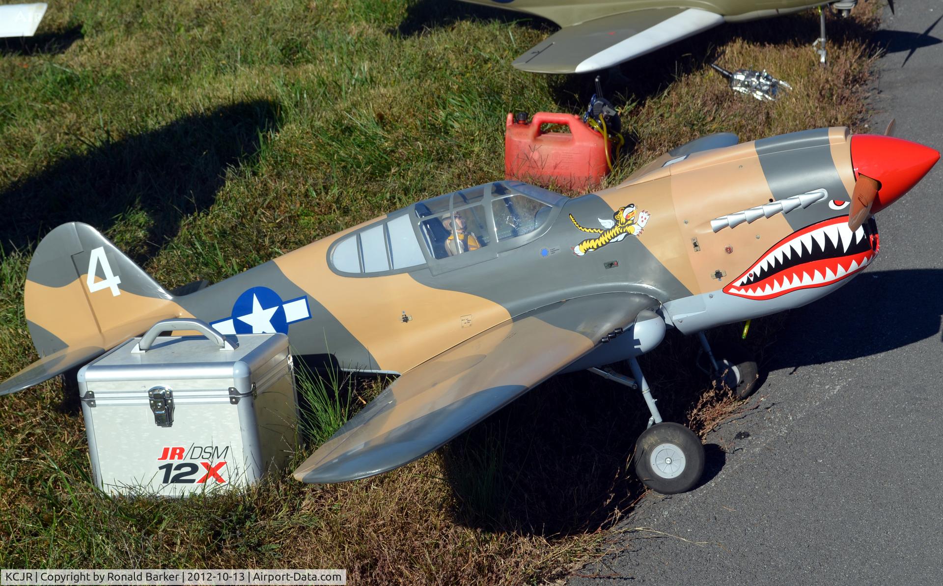 Culpeper Regional Airport (CJR) - Scale P-40 RC flown at the Culpeper Air Fest 2012