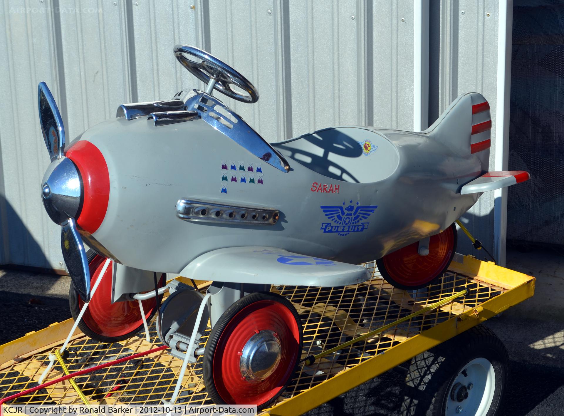 Culpeper Regional Airport (CJR) - Fun for kids - airplane wagon -Culpeper Air Fest 2012