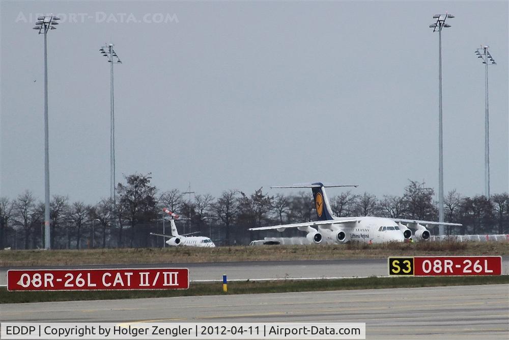 Leipzig/Halle Airport, Leipzig/Halle Germany (EDDP) - Long view from apron 2 to GAT in the opposite corner of LEJ.....