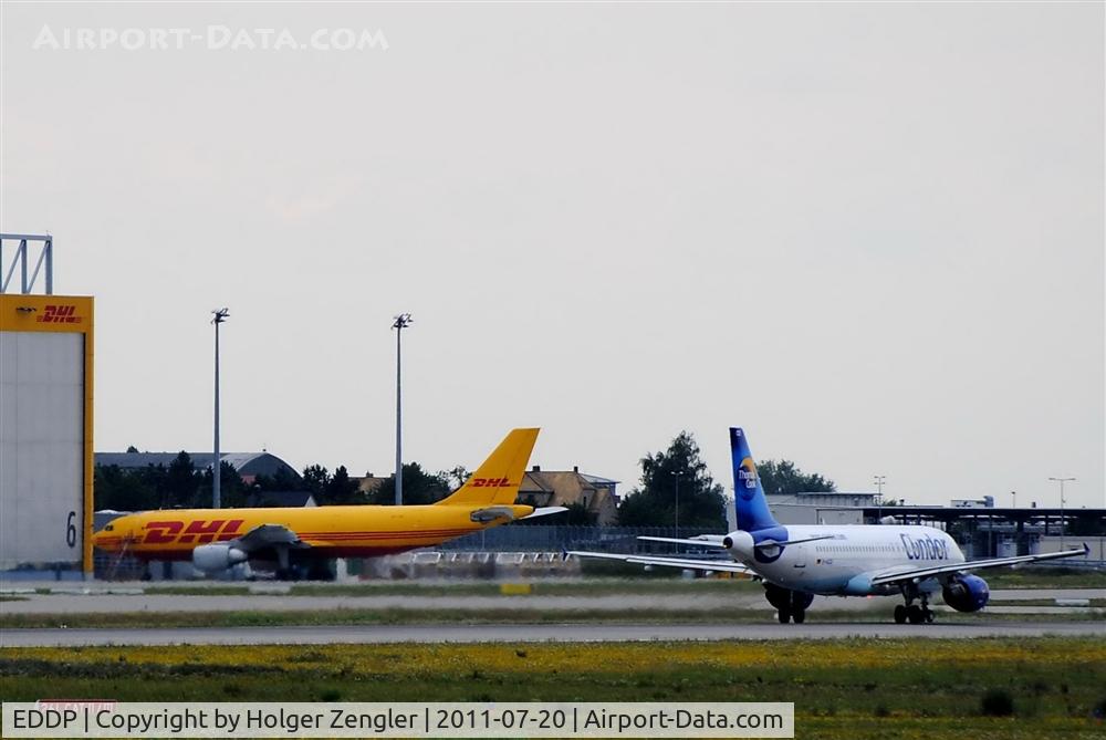 Leipzig/Halle Airport, Leipzig/Halle Germany (EDDP) - With fullthrottle to take-off on rwy 26L......