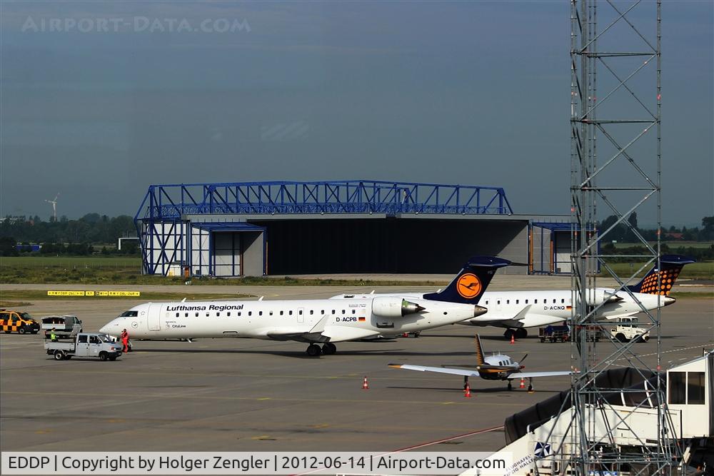 Leipzig/Halle Airport, Leipzig/Halle Germany (EDDP) - And the end of Terminal B you can see down on apron 1 west,